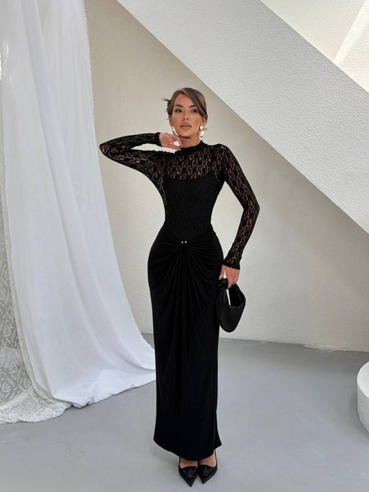 Espresso Lace Three-Piece Set
