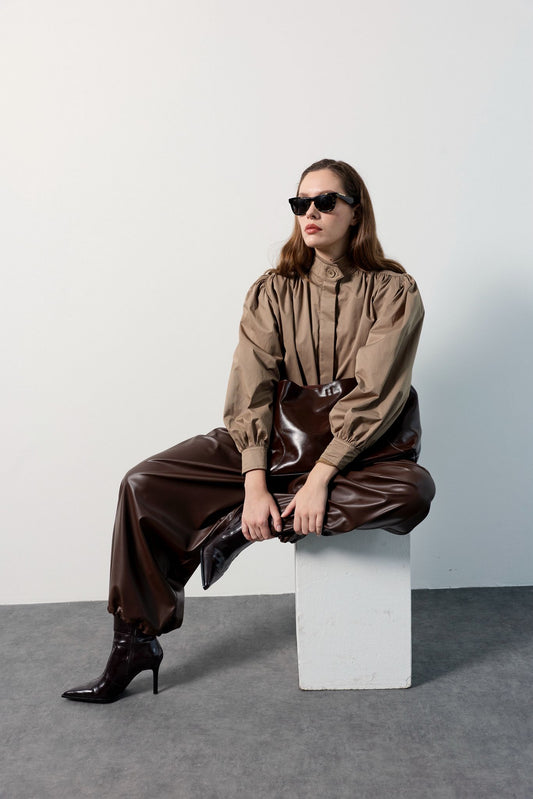 EXTRA HIGH-RISE PULL-ON WIDE-LEG TROUSERS