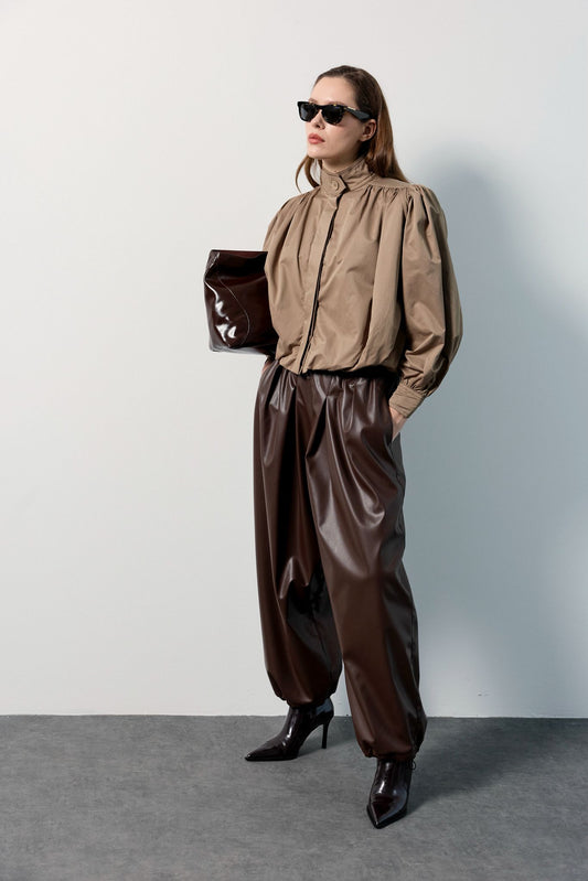 EXTRA HIGH-RISE PULL-ON WIDE-LEG TROUSERS