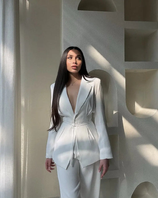 حزام خصر فاخر للبدلة البيضاء