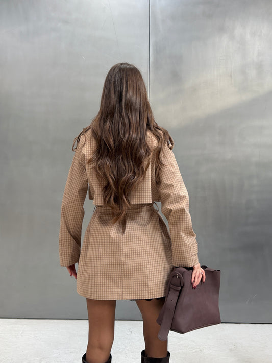 Heritage Check Belted Trench Coat