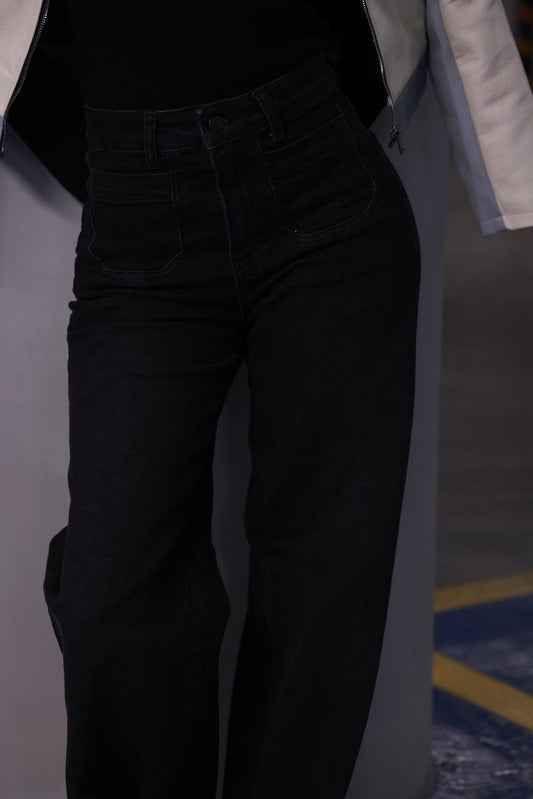 High-Waist Wide Leg Jeans