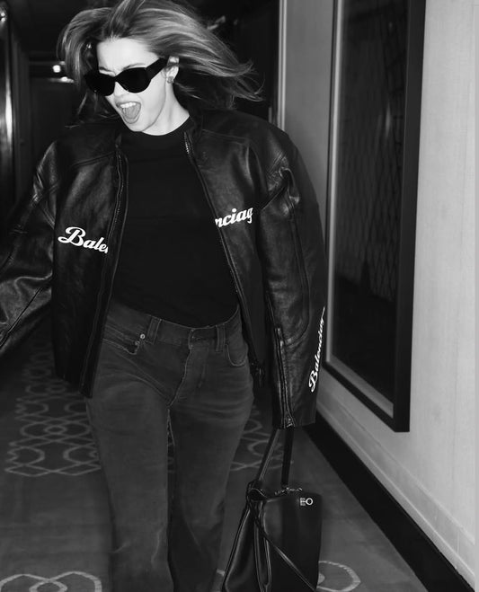 جاكيت بالنسياغا لامبورغيني الجلدي