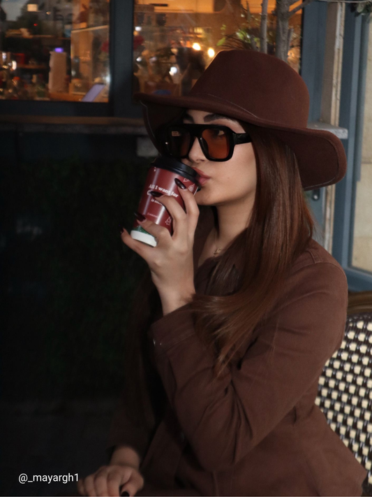 بدلة جينز بنية