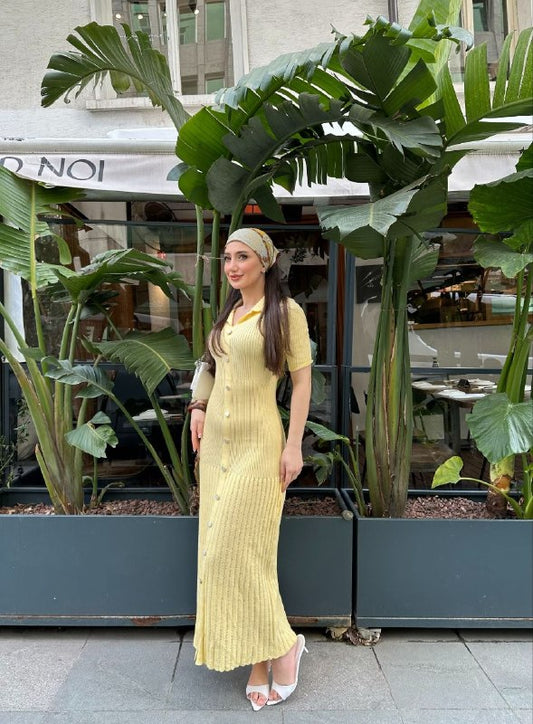 Celeste Pearl Knit Dress