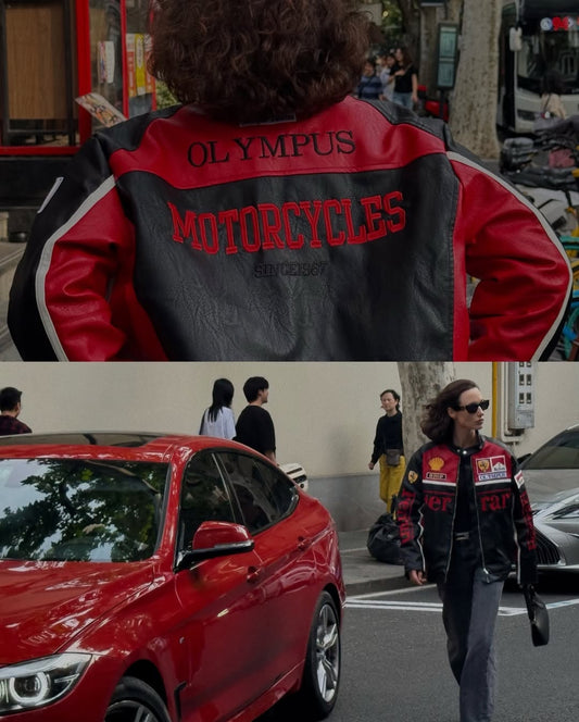 جاكيت جلدي لسباقات فورمولا فيراري F1