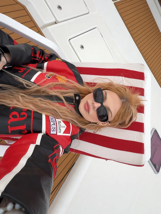 جاكيت جلدي لسباقات فورمولا فيراري F1