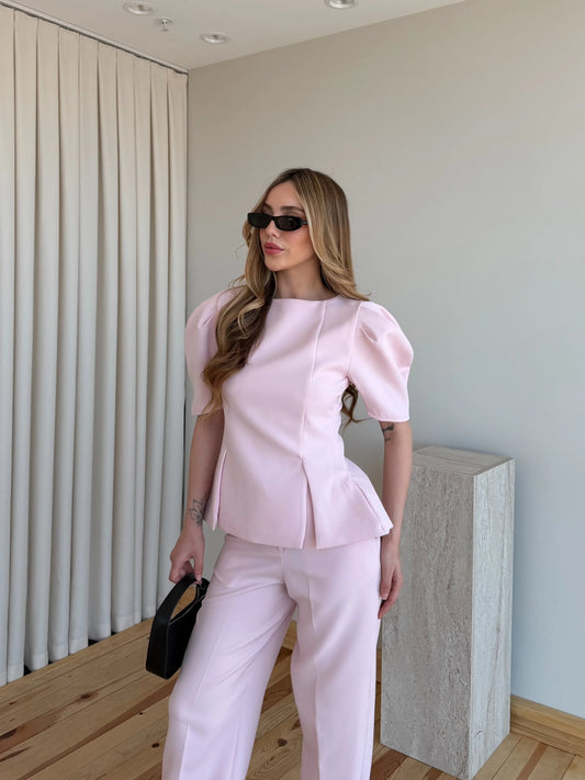 Pink Mateo Balloon Sleeve Set