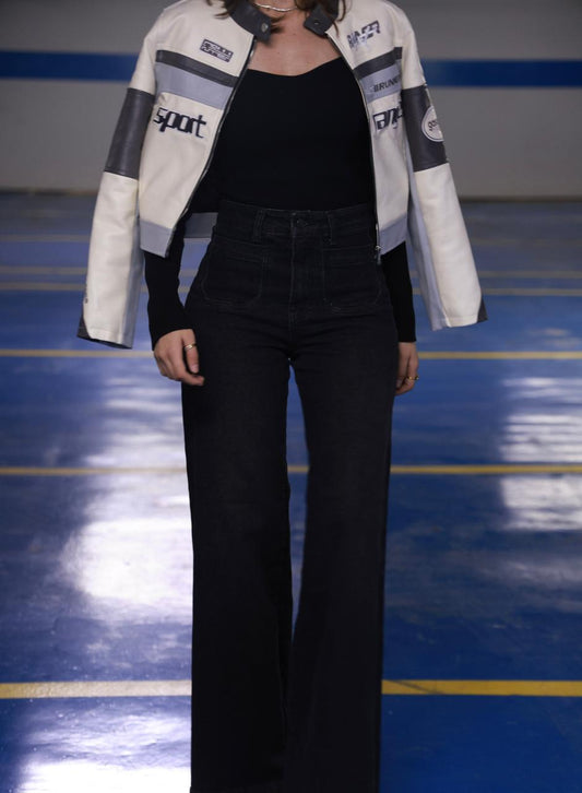 High-Waist Wide Leg Jeans