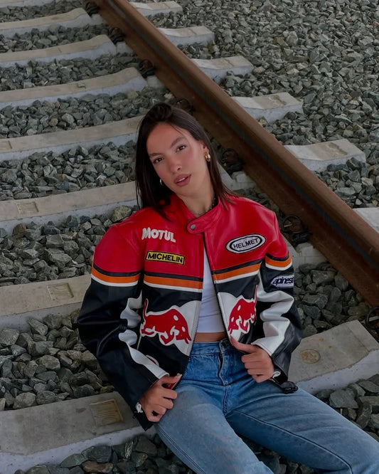 جاكيت جلدي لسباق فورمولا ريد بُل