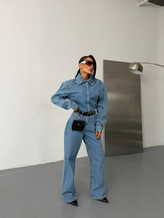 Structured Denim Co-Ord Set