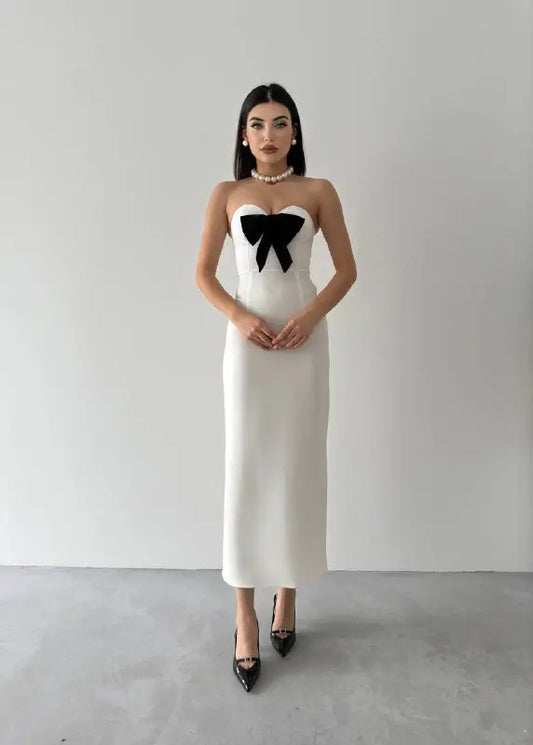 فستان هارفوي بدون حمالات