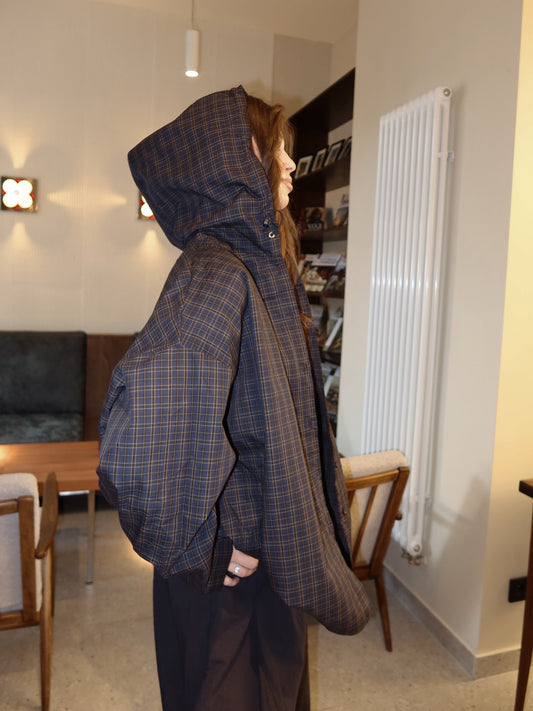 Romy Plaid Hooded Jacket