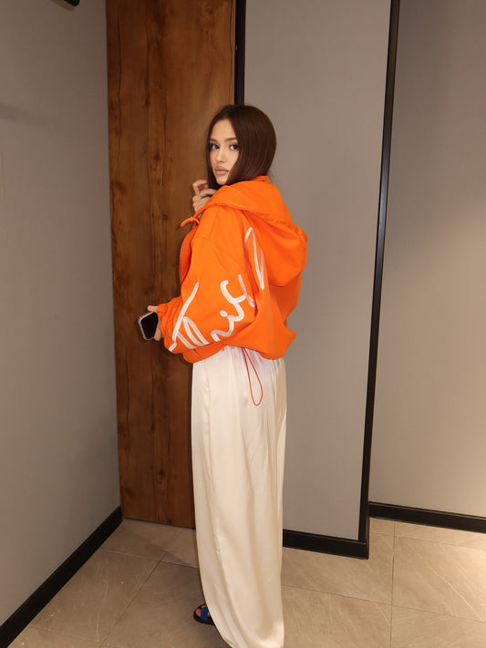 Signature Script Hooded Jacket