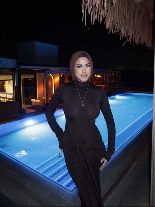 Dark Coffee Arkua Dress
