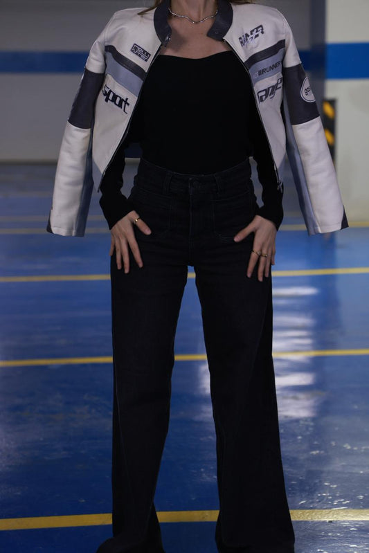 High-Waist Wide Leg Jeans