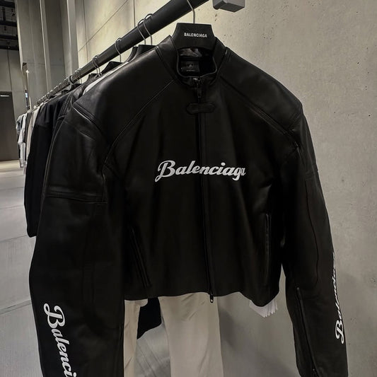 جاكيت بالنسياغا لامبورغيني الجلدي