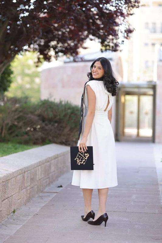 White Padded Dress