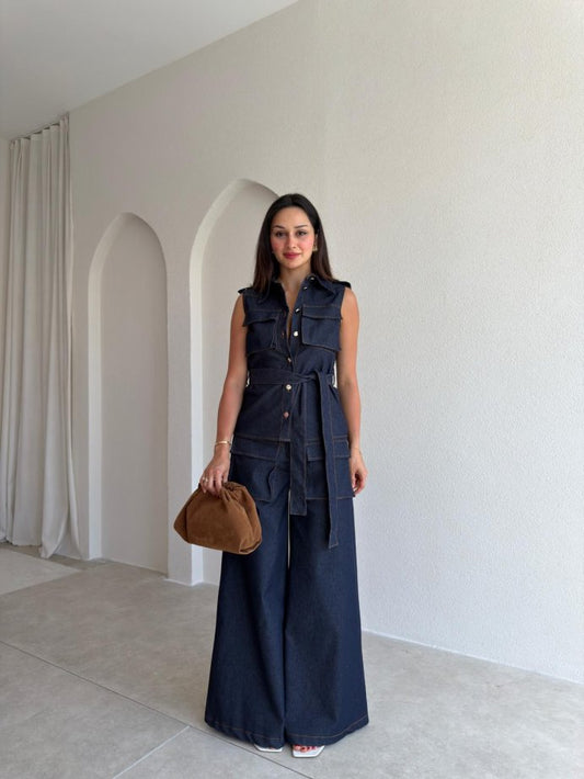 Midnight Denim Utility Set