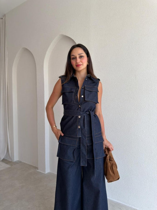 Midnight Denim Utility Set