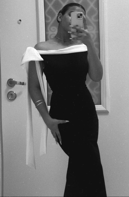 Brianna Double Color Dress
