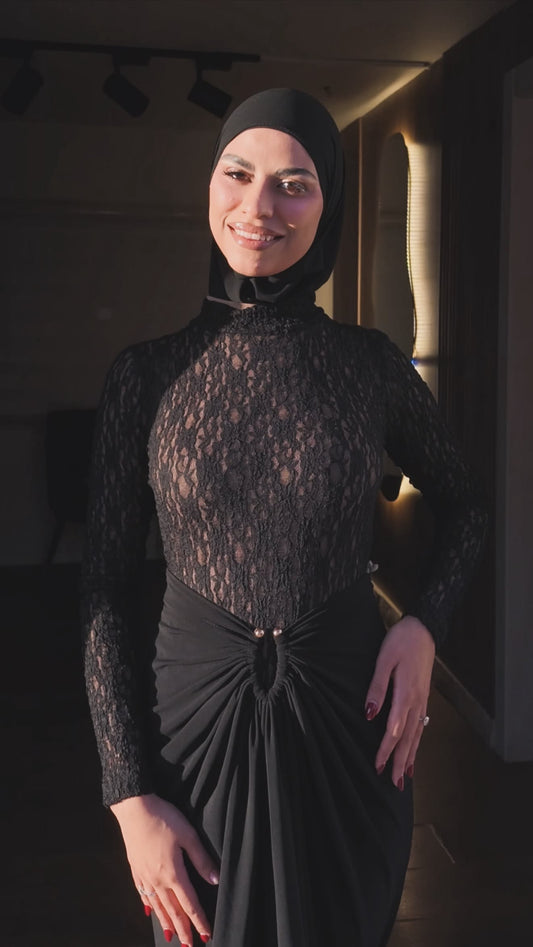 Espresso Lace Three-Piece Set