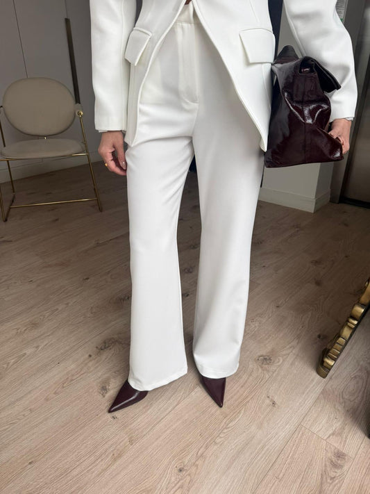 Classic Ivory White Two-Piece Suit