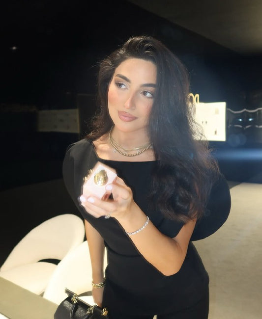 Balloon Sleeve Black Blouse