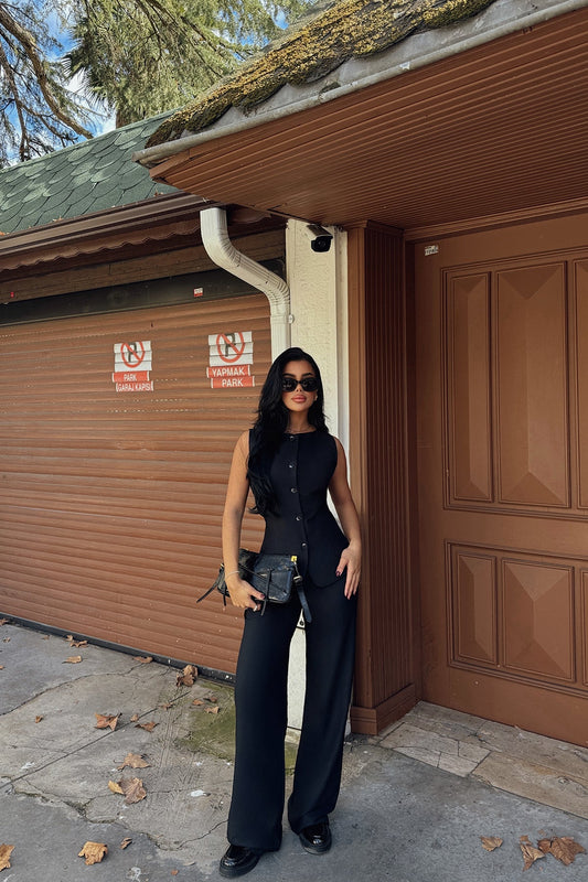 طقم لاماري العلوي والسفلي برباط خصر