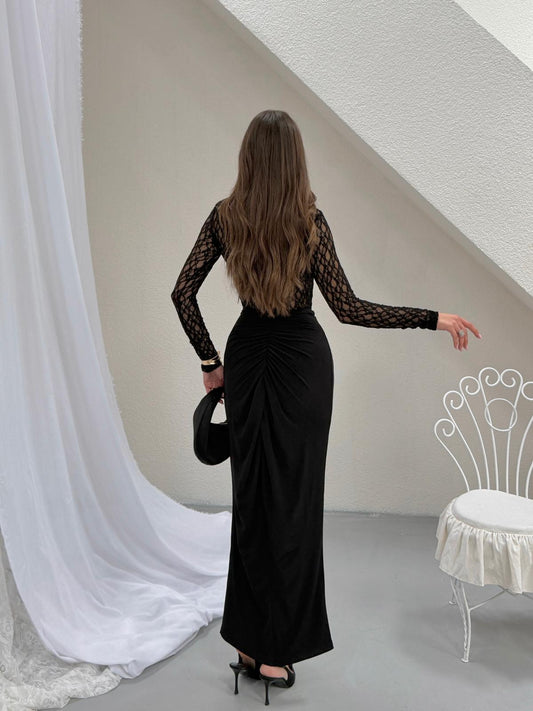 Espresso Lace Two-Piece Set