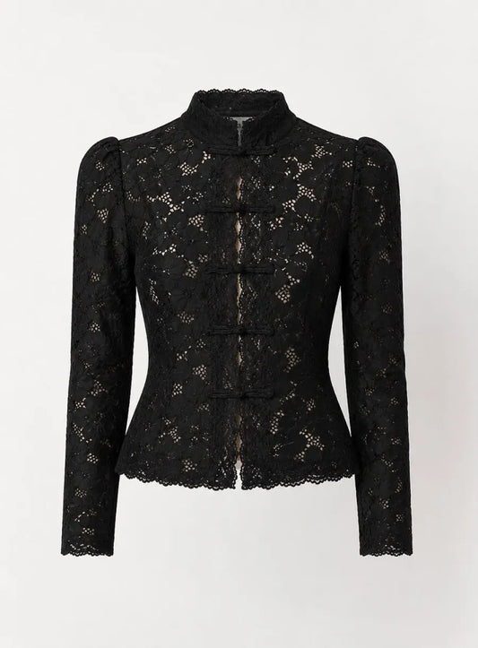 Chinese Lace Long Sleeve Top