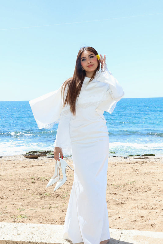 Timeless Lace White Dress