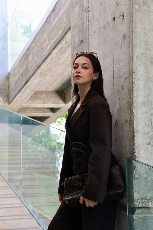 Brown 4-Button Side Suit