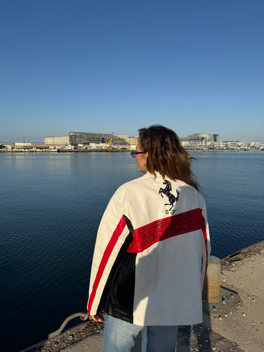 جاكيت جلدي لسباقات فورمولا فيراري F1