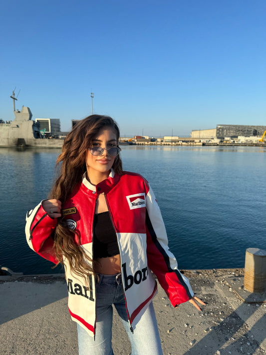 جاكيت فورمولا مارلبورو للسباقات من الجلد