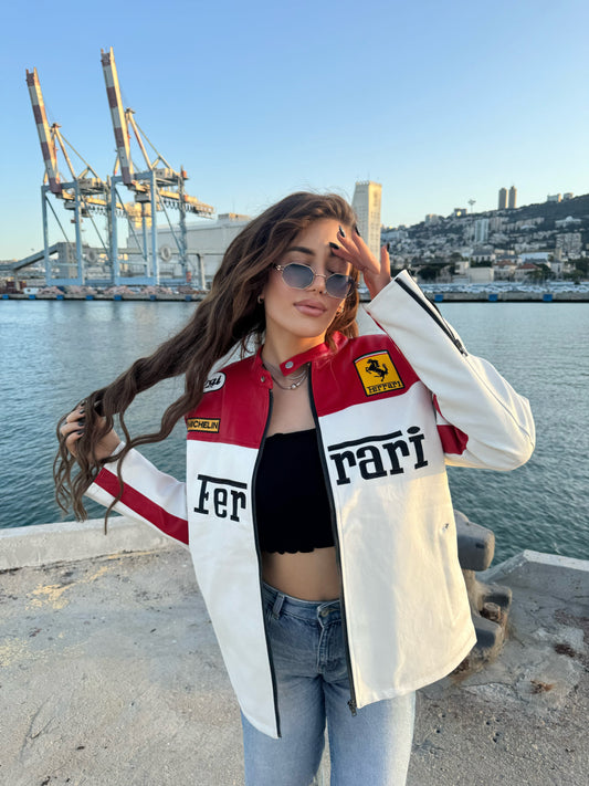 سترة جلدية لسباقات الفورمولا 1 فيراري