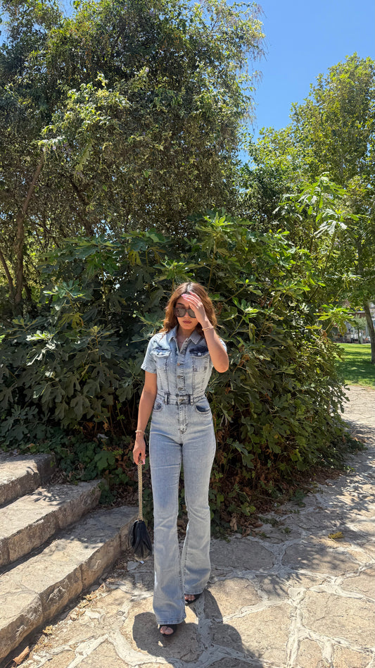 Blue Crush Denim Jumpsuit