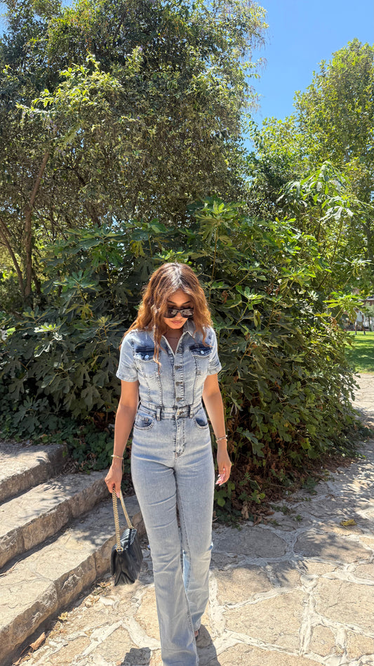 Blue Crush Denim Jumpsuit