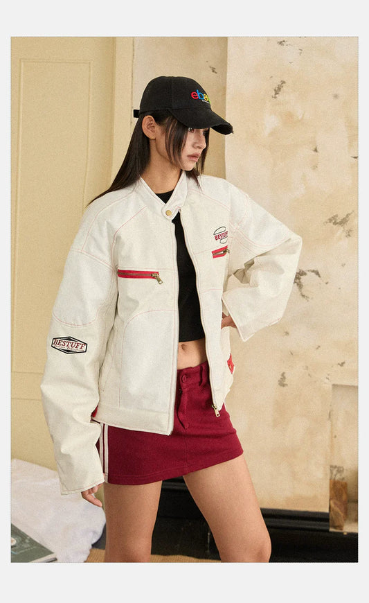 جاكيت دراجة نارية على الطراز الأمريكي