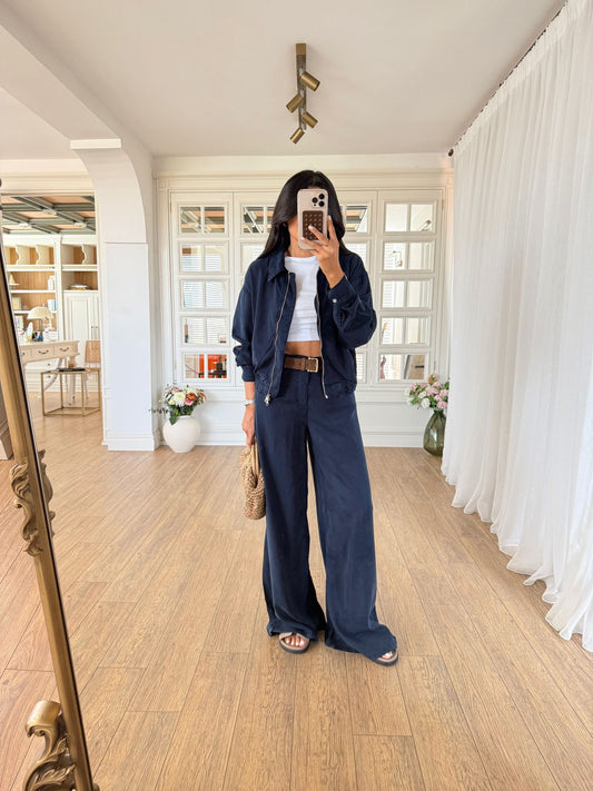 Helen Waistband and Wide-Leg Flowy Set