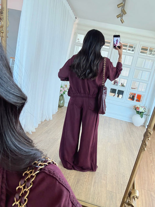 Helen Waistband and Wide-Leg Flowy Set