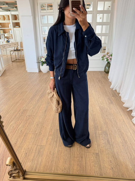 Helen Waistband and Wide-Leg Flowy Set