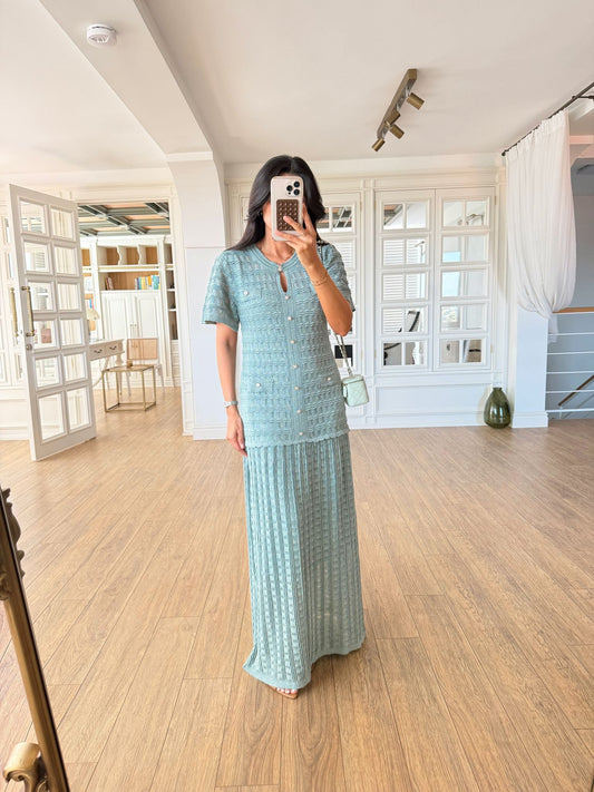 Sandro Knit Maxi Dress