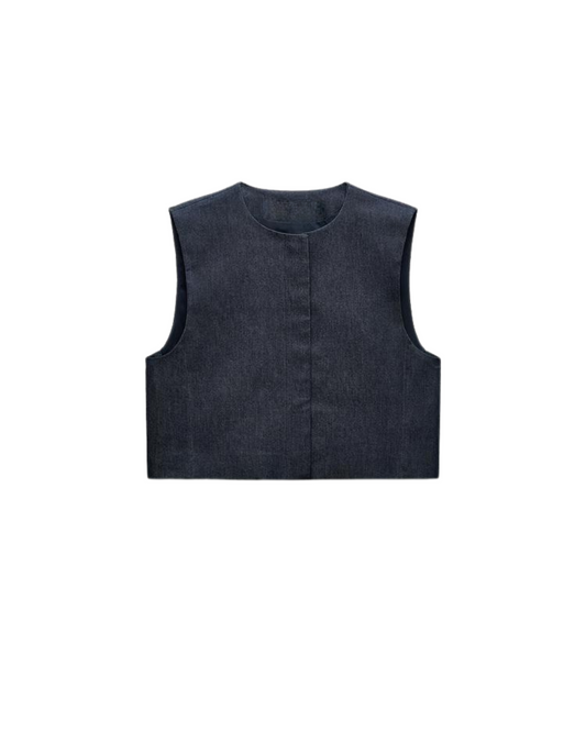 Gabardine Vest and Trouser Set