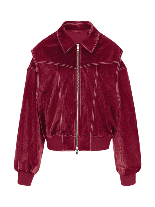 سترة حمراء كبيرة الحجم من أرفيرنا