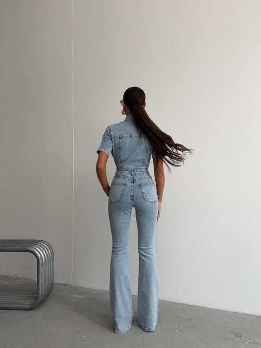 Womens Denim Jumpsuit