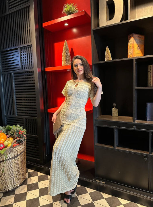 Sandro Knit Maxi Dress