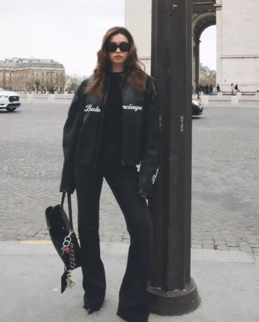 جاكيت بالنسياغا لامبورغيني الجلدي