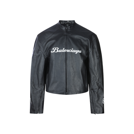 جاكيت بالنسياغا لامبورغيني الجلدي