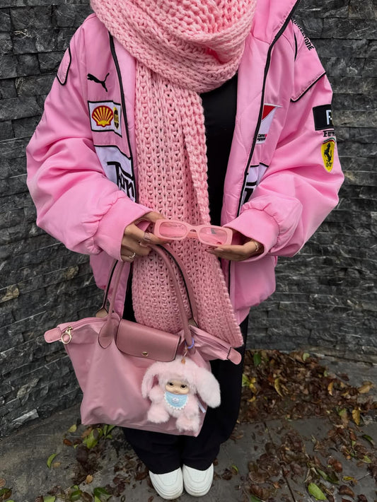 سترة فورمولا فيراري F1 الوردية